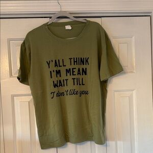 Olive Green Statement Tee